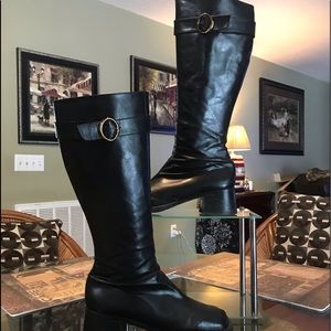 Vintage Pollini Black Leather Boots*Made in Italy